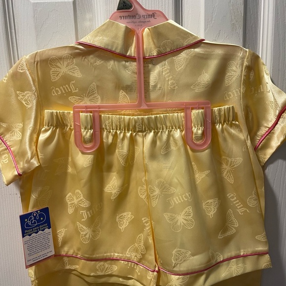 Juicy Couture Light Yellow Butterfly Print Top - Picture 3 of 6